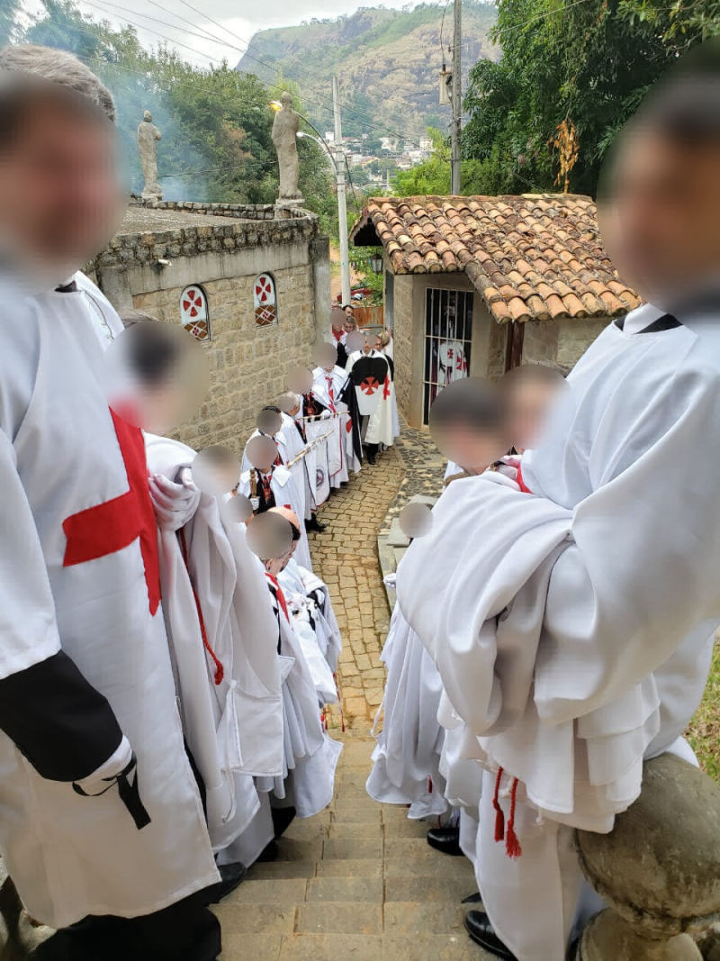 Cérémonie templière d'Armement au Brésil, juin 2019
