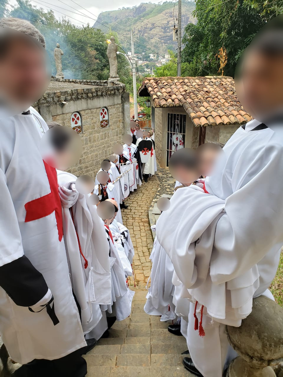 Cérémonie templière d'Armement au Brésil, juin 2019