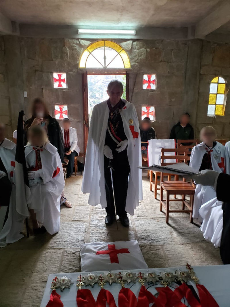 Cérémonie templière d'Armement au Brésil, juin 2019